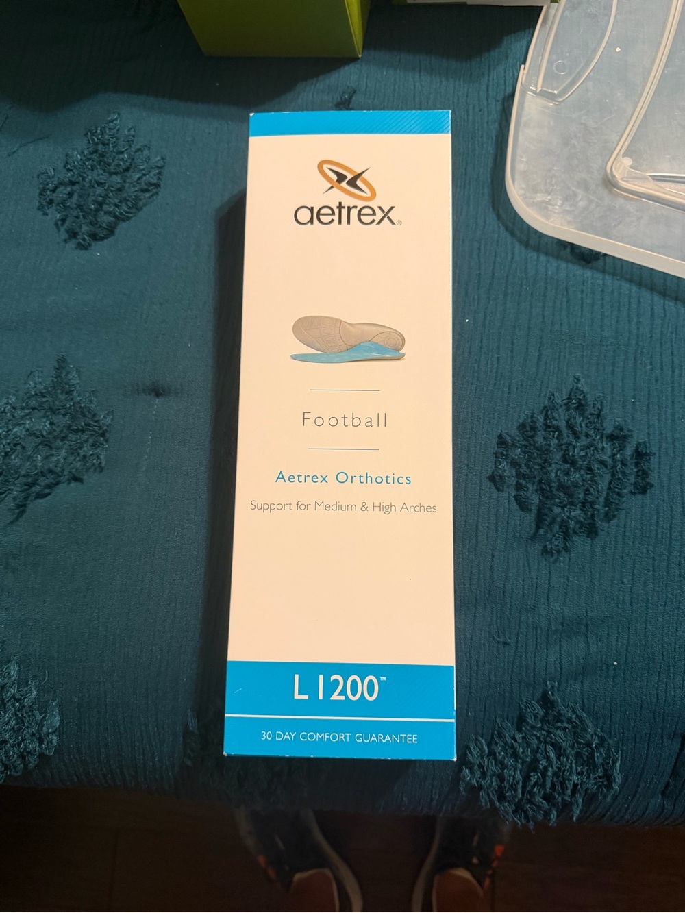NEW Aetrex L1200 Orthotics Box - Blue and White
Size 10